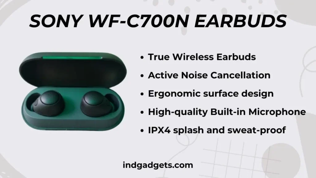 Sony WF-C700N Earbuds Specs