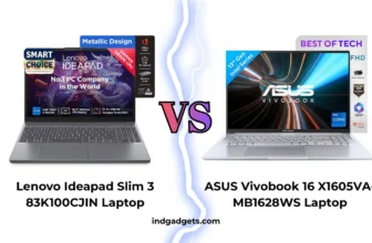 Lenovo Ideapad Slim 3 83K100CJIN vs ASUS Vivobook 16 X1605VA-MB1628WS Laptop